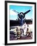 A Priest Blessing the Crew of a Boeing B-17 ‘Flying Fortress’ Prior to Departure, Britain, 1944-null-Framed Photographic Print