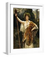 A Priestess of Bacchus-John Collier-Framed Giclee Print