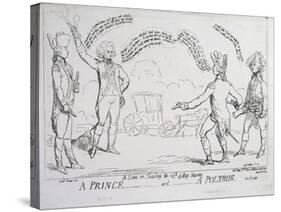 A Prince and a Poltron, Published by J. Aitken in 1789-null-Stretched Canvas