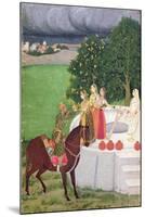 A Prince Begging Water from Women at a Well, Mughal, c.1720-null-Mounted Giclee Print