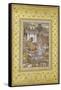 A Prince Giving Audience Mughal Late 16th Century-null-Framed Stretched Canvas