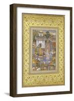 A Prince Giving Audience Mughal Late 16th Century-null-Framed Giclee Print