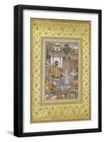 A Prince Giving Audience Mughal Late 16th Century-null-Framed Giclee Print