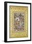 A Prince Giving Audience Mughal Late 16th Century-null-Framed Giclee Print