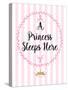 A Princess Sleeps Here-Bella Dos Santos-Stretched Canvas