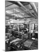 A Print Room in Operation, Mexborough, South Yorkshire, 1959-Michael Walters-Mounted Photographic Print