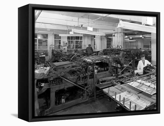 A Print Room, Mexborough, South Yorkshire, 1959-Michael Walters-Framed Stretched Canvas