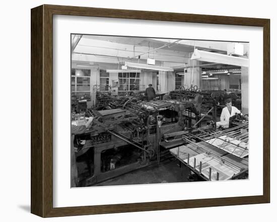 A Print Room, Mexborough, South Yorkshire, 1959-Michael Walters-Framed Photographic Print