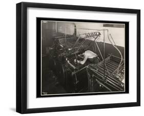 A Printing Press at Unz and Co., 24 Beaver Street, New York, 1932-Byron Company-Framed Giclee Print