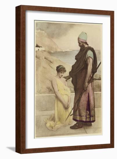 A Prisoner of Spear and Arrows-Philip Hermogenes Calderon-Framed Giclee Print