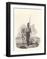 'A Private of the 5th West India Regiment', c1812 (1909)-Joseph Constantine Stadler-Framed Giclee Print