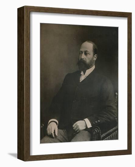 A private portrait of King Edward VII, c1890 (1911)-W&D Downey-Framed Photographic Print