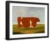 A Prize Bull standing in a Landscape, 1812-Thomas Weaver-Framed Giclee Print