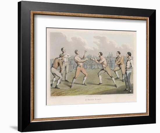 A Prize Fight-null-Framed Art Print