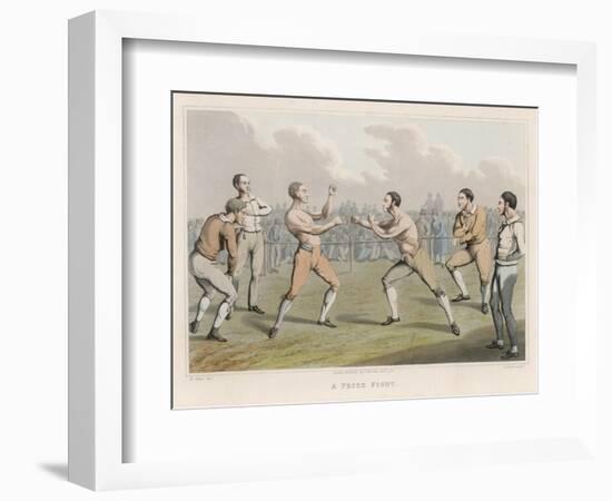 A Prize Fight-null-Framed Art Print