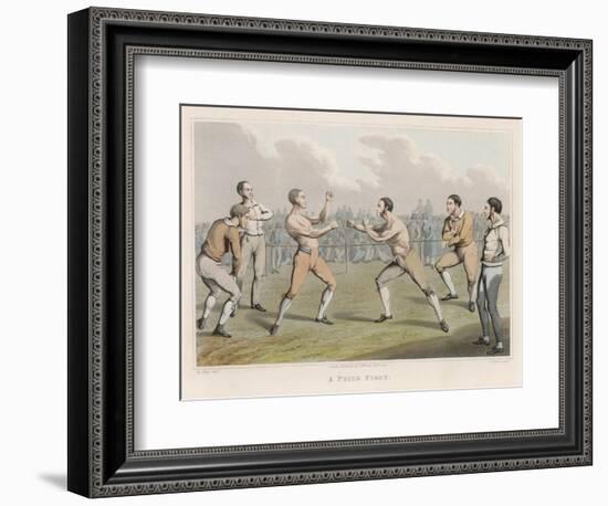 A Prize Fight-null-Framed Art Print