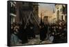 A Procession Along Calle Génova-Alfred Dehodencq-Framed Stretched Canvas