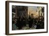 A Procession Along Calle Génova-Alfred Dehodencq-Framed Giclee Print