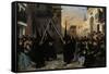 A Procession Along Calle Génova-Alfred Dehodencq-Framed Stretched Canvas