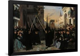 A Procession Along Calle Génova-Alfred Dehodencq-Framed Giclee Print