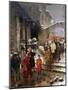 A Procession in Winter-Giacomo Di Chirico-Mounted Giclee Print