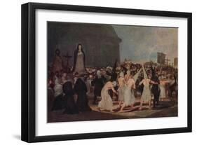 A Procession of Flagellants', 1812-1819 (1939)-Francisco Goya-Framed Giclee Print