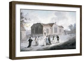 A Procession of Schoolchildren Entering Broadway Chapel, Westminster, London, 1797-Daniel Orme-Framed Giclee Print