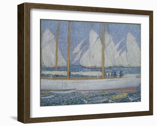 A Procession of Yachts-Philip Wilson Steer-Framed Giclee Print