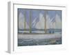 A Procession of Yachts-Philip Wilson Steer-Framed Giclee Print