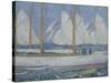 A Procession of Yachts-Philip Wilson Steer-Stretched Canvas