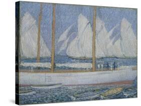 A Procession of Yachts-Philip Wilson Steer-Stretched Canvas