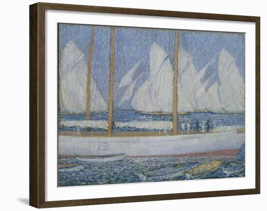 A Procession of Yachts-Philip Wilson Steer-Framed Giclee Print