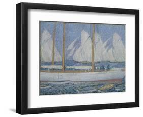 A Procession of Yachts-Philip Wilson Steer-Framed Giclee Print