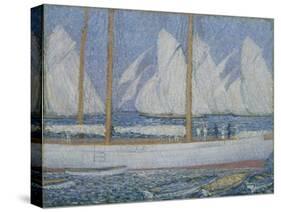 A Procession of Yachts-Philip Wilson Steer-Stretched Canvas