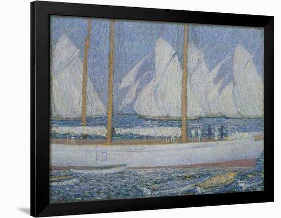 A Procession of Yachts-Philip Wilson Steer-Framed Giclee Print