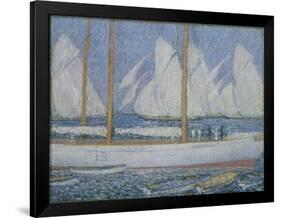 A Procession of Yachts-Philip Wilson Steer-Framed Giclee Print