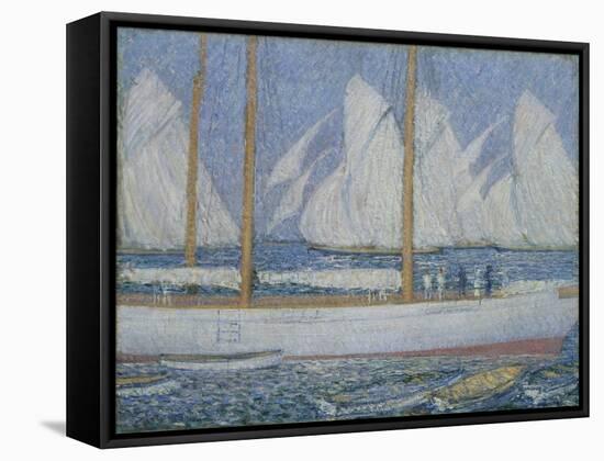 A Procession of Yachts-Philip Wilson Steer-Framed Stretched Canvas
