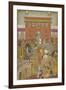 A Procession Scene with Musicians, from a copy of the Padshanama, Mughal period, mid 17th century-Mughal School-Framed Giclee Print