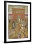 A Procession Scene with Musicians, from a copy of the Padshanama, Mughal period, mid 17th century-Mughal School-Framed Giclee Print