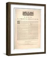 A Proclamation, 1763-null-Framed Giclee Print