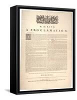 A Proclamation, 1763-null-Framed Stretched Canvas