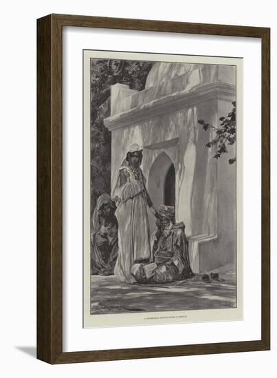 A Professional Fortune-Teller in Morocco-Richard Caton Woodville II-Framed Giclee Print