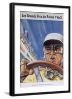 A Programme for the Reims Grand Prix, 1962-null-Framed Giclee Print