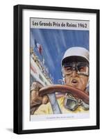 A Programme for the Reims Grand Prix, 1962-null-Framed Giclee Print
