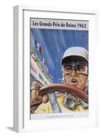 A Programme for the Reims Grand Prix, 1962-null-Framed Giclee Print