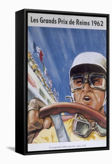 A Programme for the Reims Grand Prix, 1962-null-Framed Stretched Canvas