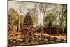 A Prohm Temple with Giant Banyan Trees at Angkor Wat Complex Siem Reap Cambodia-Im Perfect Lazybones-Mounted Photographic Print