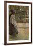 A Promenade by the Canal-Franz Skarbina-Framed Giclee Print