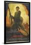 A Propaganda Poster Depicting an Italian (?) Soldier, Pointing-null-Framed Giclee Print