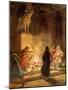 A prophet of God denounces the idolatry of Jeroboam - Bible-William Brassey Hole-Mounted Giclee Print